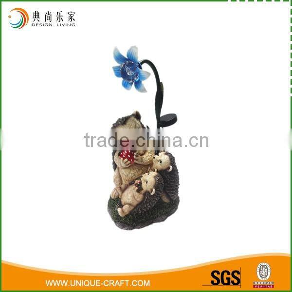 Hot selling polyresin hedgehog cute large resin statues