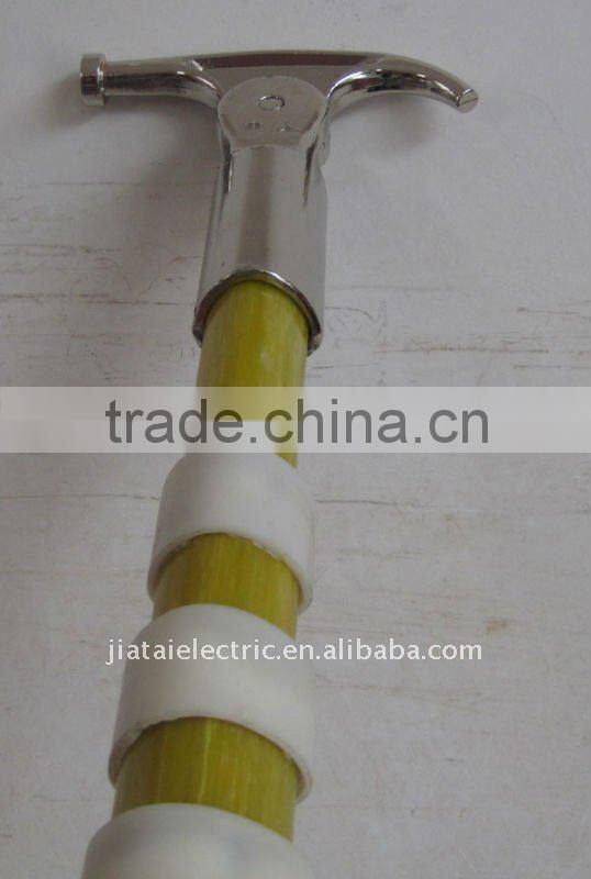 12m Fiberglass Triangle telescopic hot stick