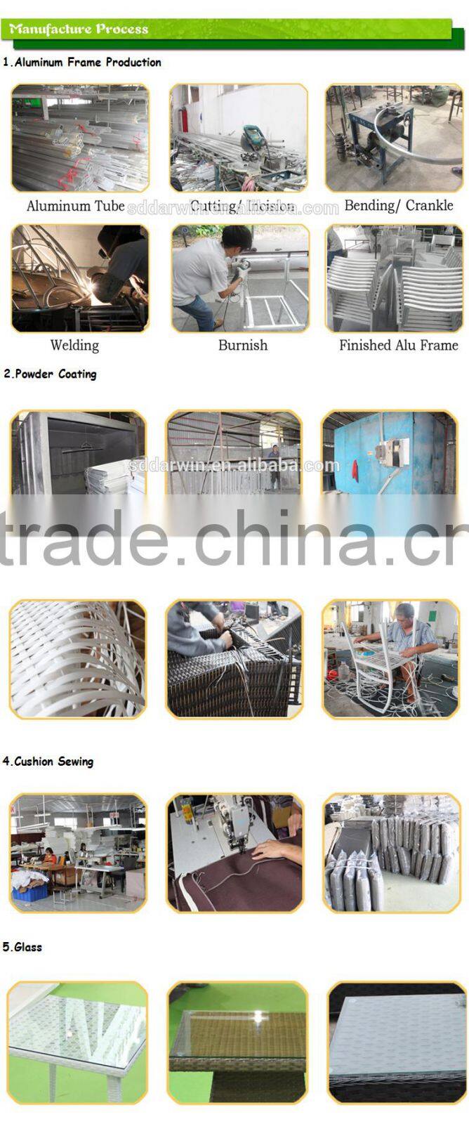 Fashionable rattan wicker high end beach hammock daybed