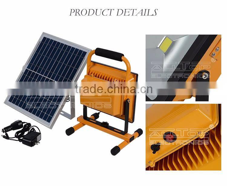 Most powerful ip65 portable outdoor new mini movable solar led flood light