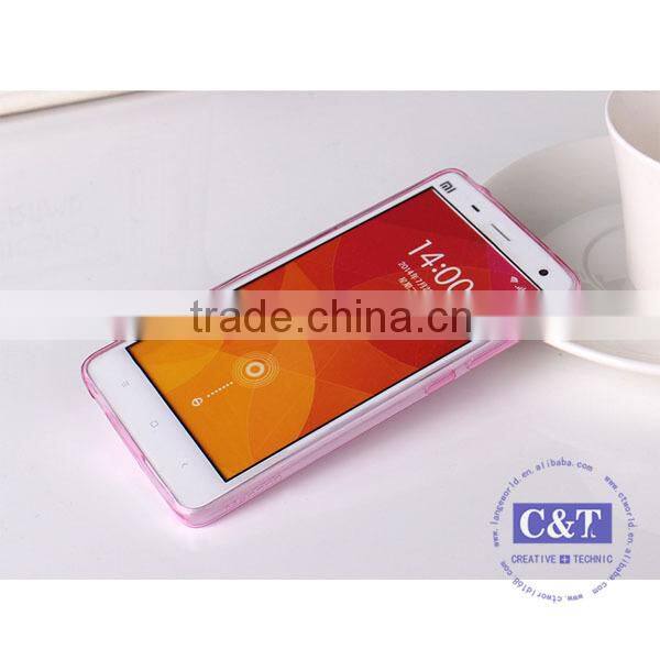 C&T New product clear gel tpu mobile cell phone accessory for xiaomi mi 4