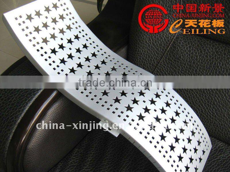 Embossed metal curtain wall(ISO9001,CE)