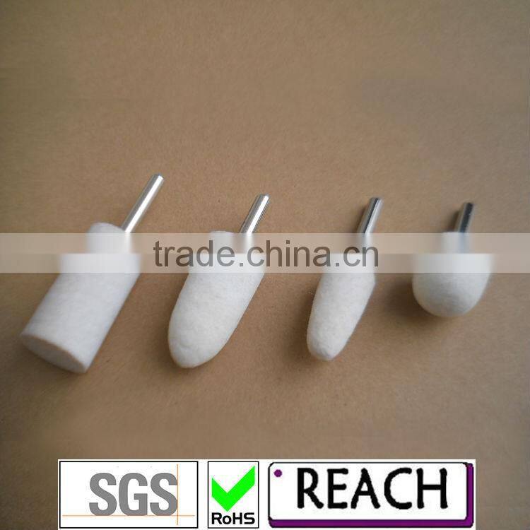 Wool Felt Bobs With Matal Polishing Tool
