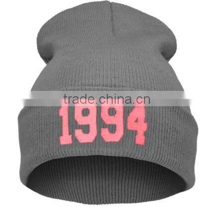 Custom winter hat knitted hat with your logo embroidery cheap price