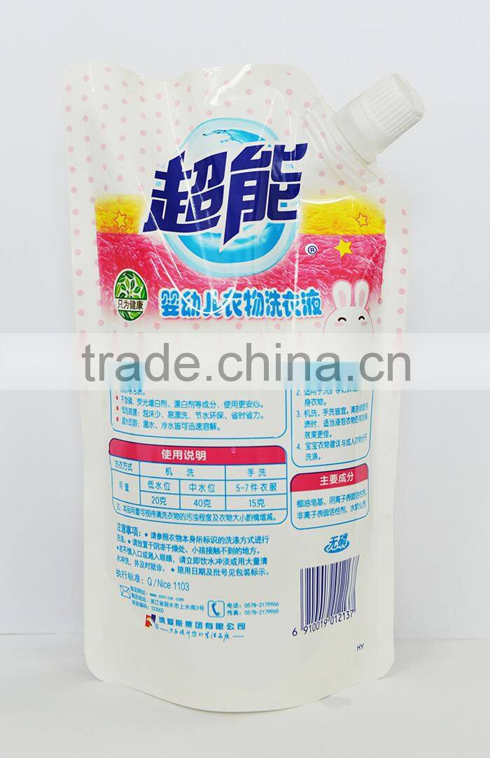 Liquid stand up pouch with spout /stand up bag with Nozzle