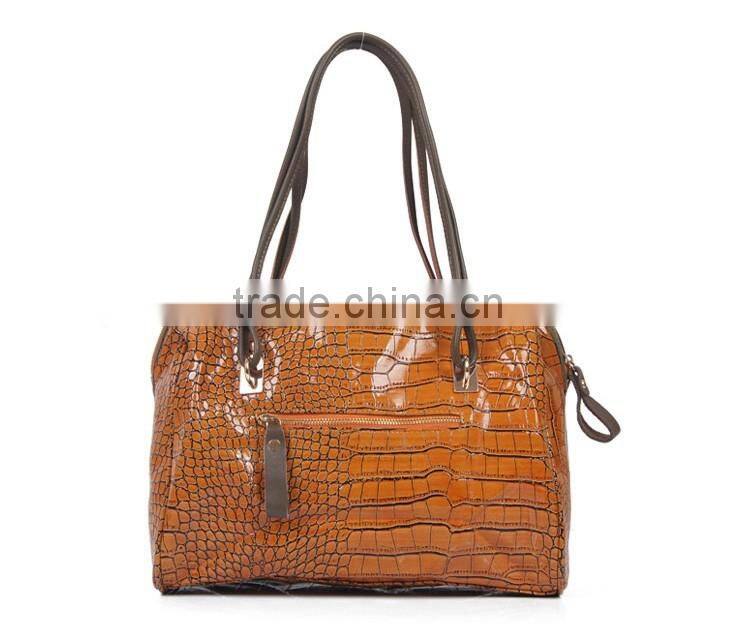 2016 Fashion new style synthetic leather shoulder handbag for girls and lady from china wholesale shoulder handbag