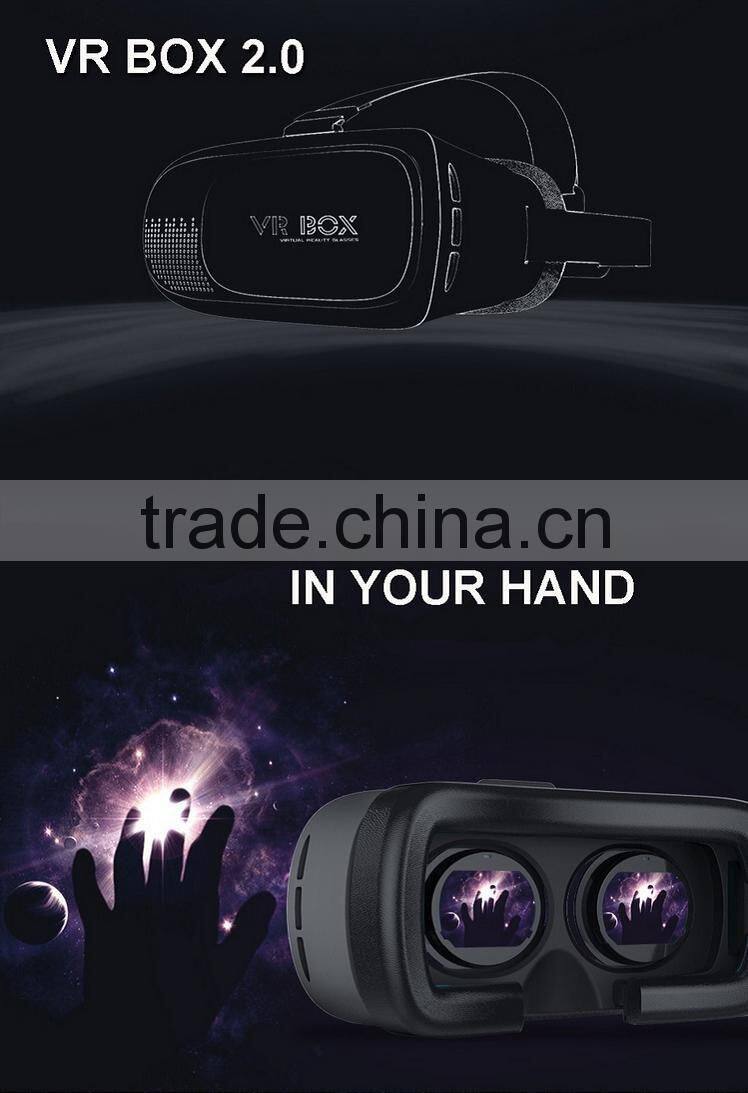 3D VR glasses virtual reality VR BOX2.0 cardboard with Game Remote Controller