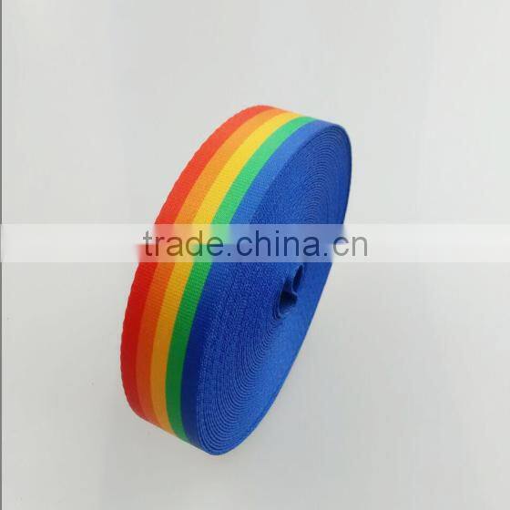 Colored seat belt polyester webbing for safety belt
