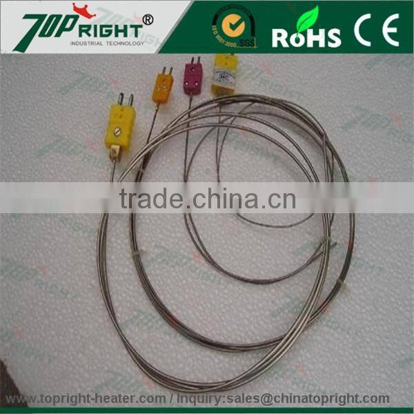 2016 best-selling J type thermocouple with black round plug