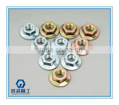 Hexagon nuts with flange made in china
