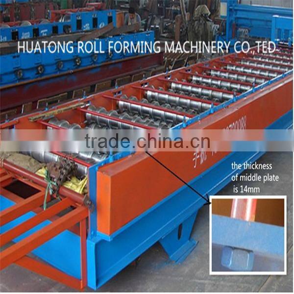 HT 760 hydraulic color steel metal sheet roof roller forming machine