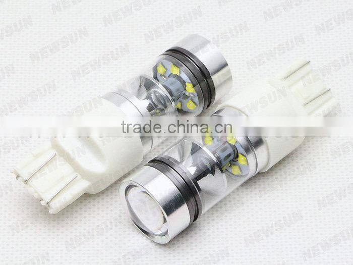 Super bright led car lighting source 12V DC Car interior dome light T20 7443 w21/5w led auto light bulb car brake lights