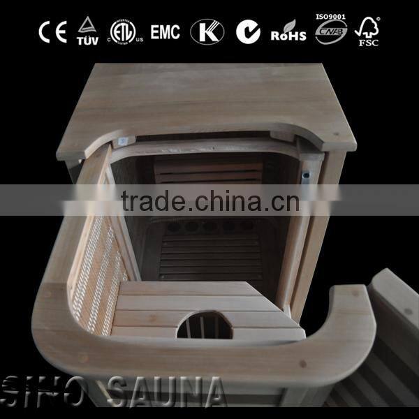 Portable Home Hemlock Half Body Sauna with LED Control Panel (CE/RoSH/ISO)