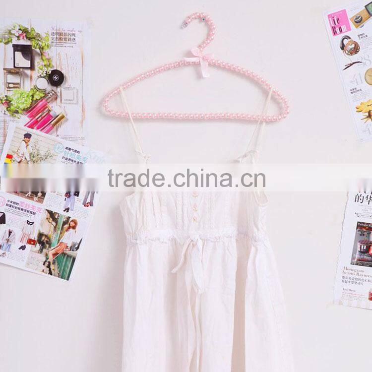 Premium Quality Metal Elegant Clothes Hangers Covered In Pearl Beads