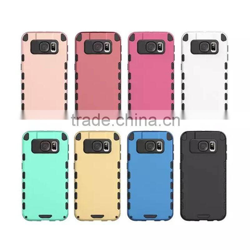 For Samsung Galaxy S6 Hybrid TPU Case, Shockproof Hard Case for Samsung S6 Protective PC Slim Cover