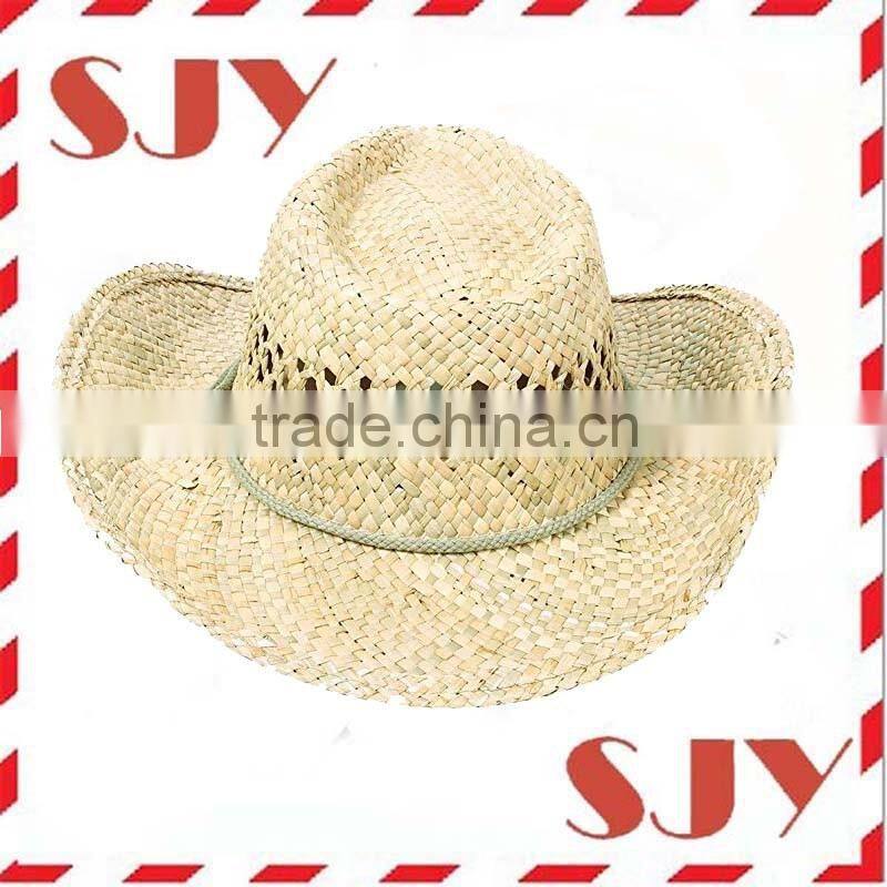 Wide brim mexican straw cowboy hats for ladies