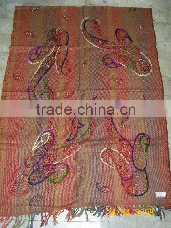 Women Wool Embroidrey shawls/scarves