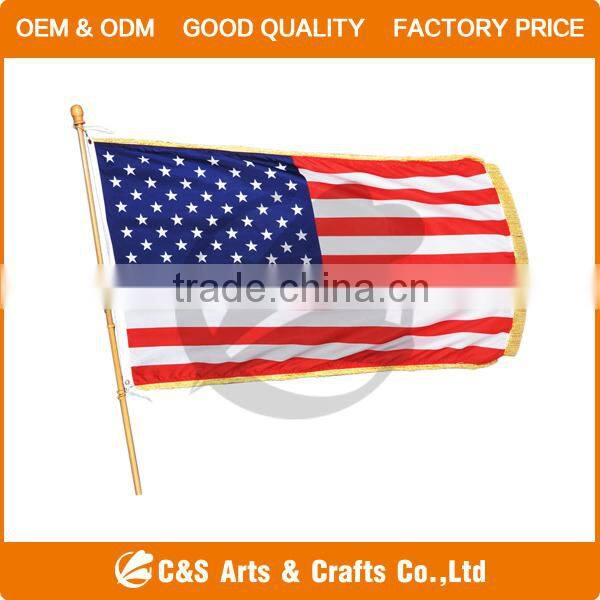 100% Polyester or Nylon custom Flag / Embroidered Flag