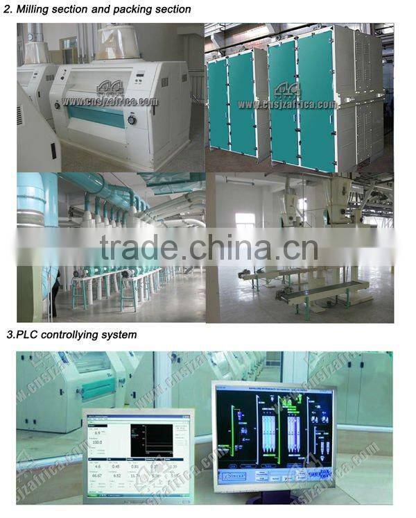 2016 Good quality new 50T/24H maize/corn flour mill machine