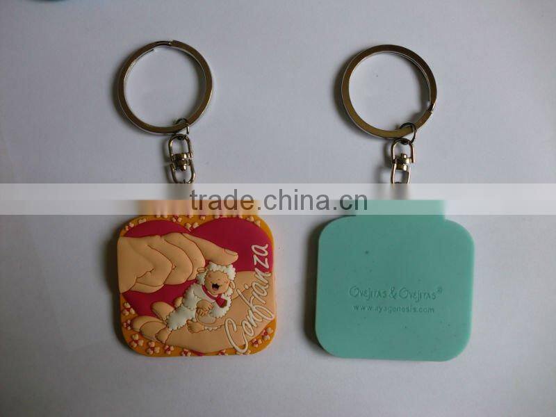 Promotional 3D soft rubber keychain