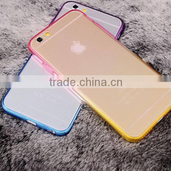 Fashion two gradient color phone shell rainbow silicone phone cases