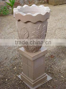 natural antique flowerpot stone flower pots ornamental