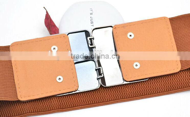 2016 wholesale fashion metal belt /women fashion belt /black