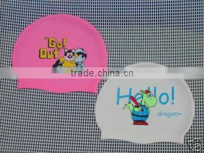 FDA and LFGB standard Funny Silicone Swim Cap