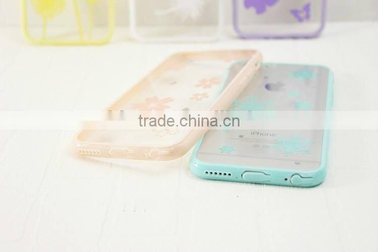 case cover for iphone 6s, snowflake phone case, mobile phone back cover, transparent phone cover