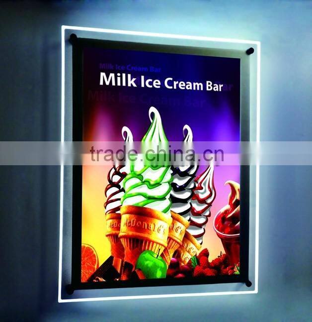 Popular items led backlit display acrylic circular light box panel