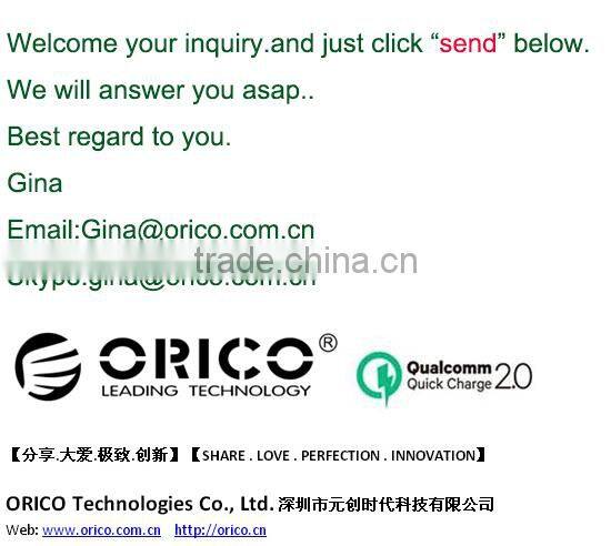 ORICO overload Over voltage Over current Short circuit protected 4 gang 4 USB extension socket usb eu with surge protector