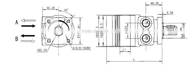 TE-H4 series Parker hydraulic motor