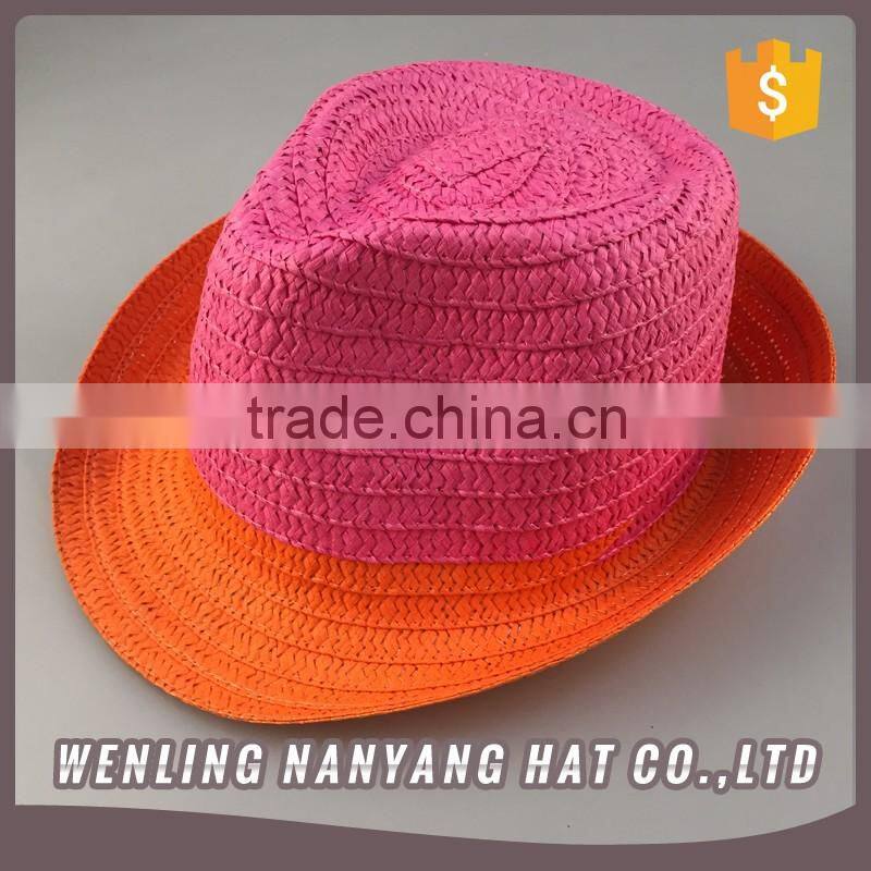 Country Style Fedora Cheap Fedora Hats for Men Farm Straw Hat Colorful Design