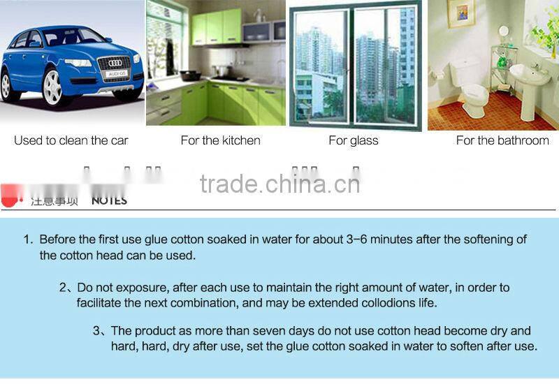 Removable Stainless Steel Pole Double Roller Cleaning PVA Mop with 27cm Refill