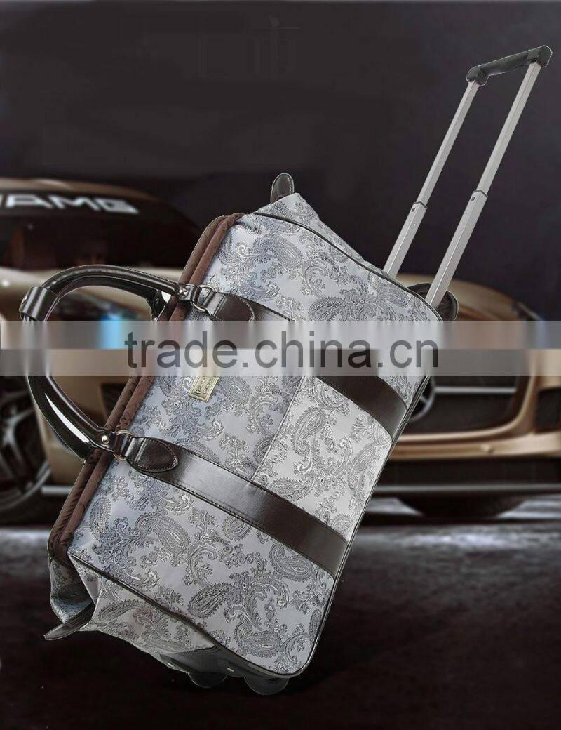 Fashionable Travel trolley Luggage bag with Polyester For sale