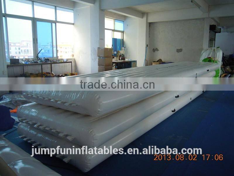 inflatable water mattress with double drawstring technology, top quality 2 lane inflatable mat