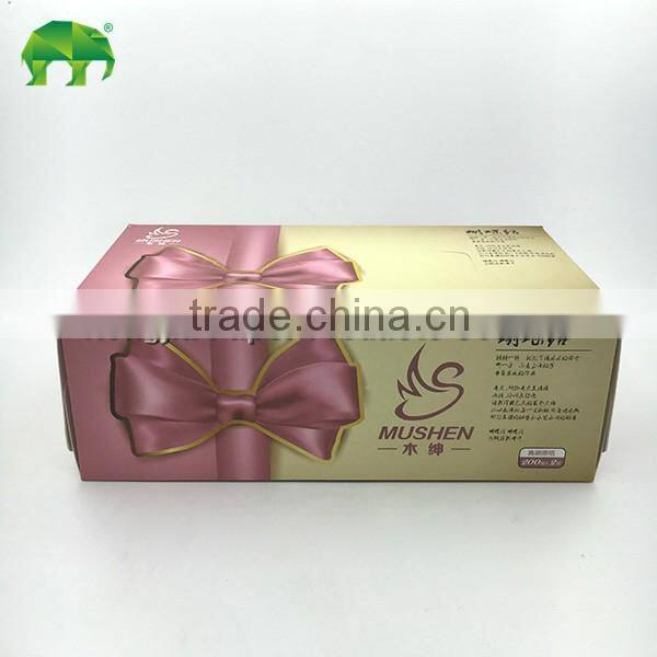 luxury packing best quality facial box tissue