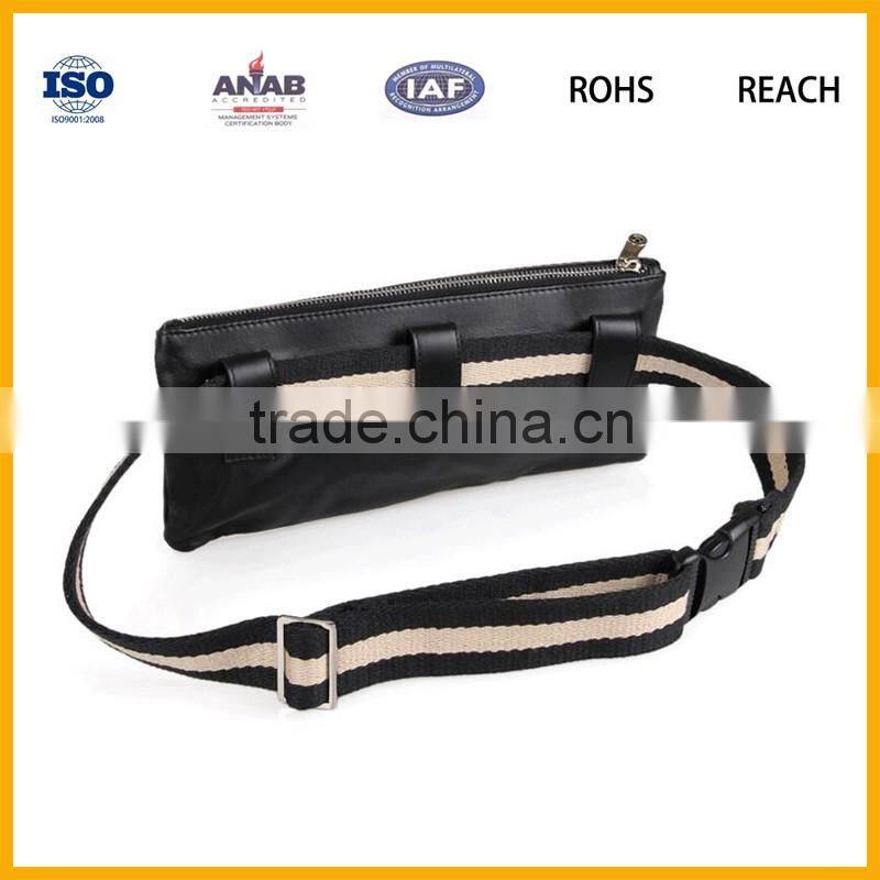 2016 Trendy Bicycle Sport Running Belt PU Waist Bag Leisure Bag for Men and Women