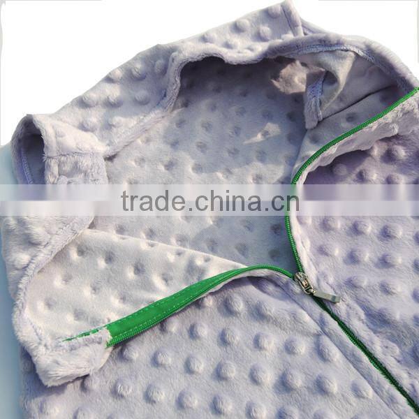 Top Quality Minky Dot Baby Sleeping Wraps Sleep Sack Safe for Baby
