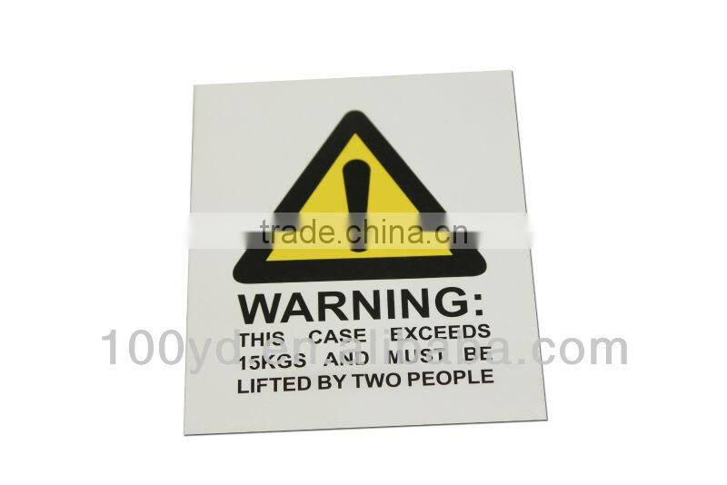 Removable Indication adhesive Warning tag/labels