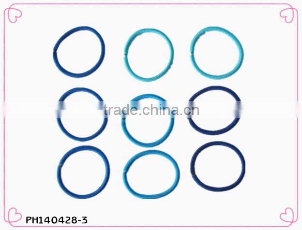 double color elastic hair bands double rubber hairband with knot