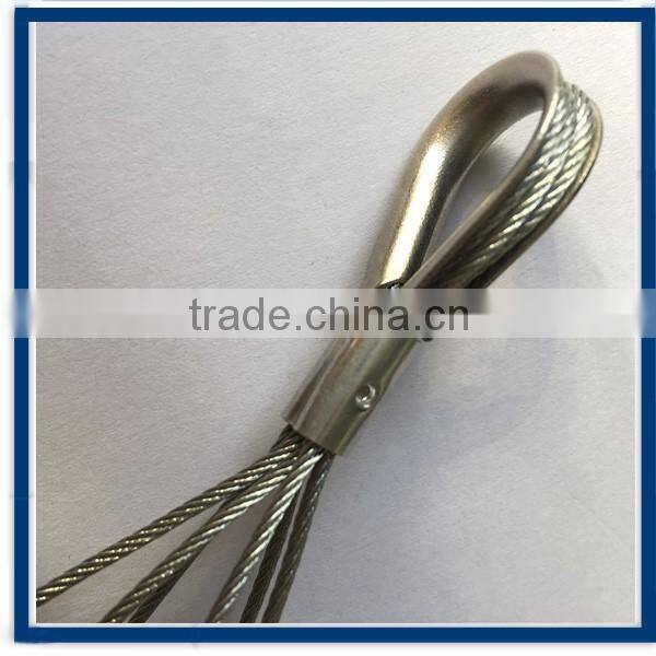 7*7 / 1*19 Galvanized Single Leg Eye and Eye Wire Rope Sling