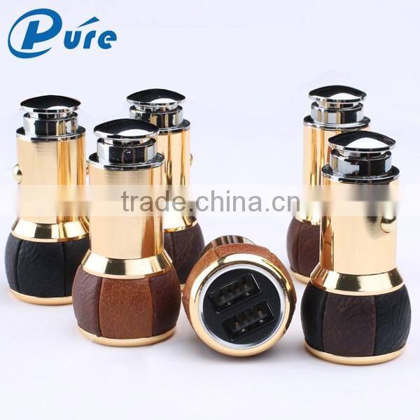 Promotional Wireless12V Car Charger 5V 2.4A Charger Mobile Dual USB Car Charger for iPhone 6 | for Samsung Portable 12v Car