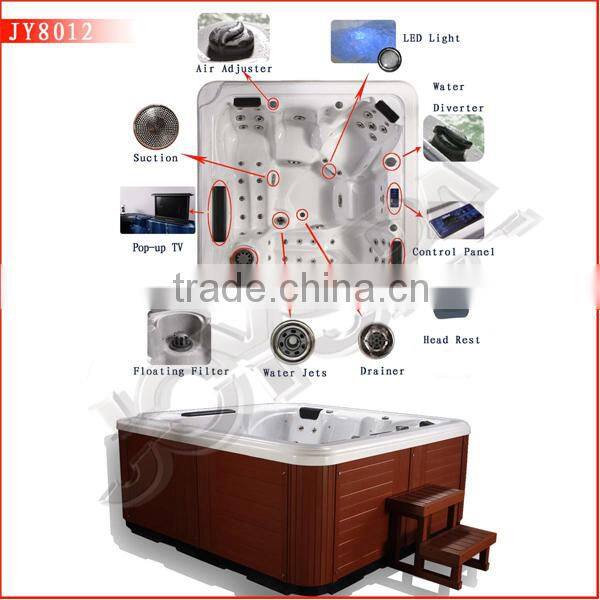 Massage Function and Freestanding Installation Type hot tub with two lying