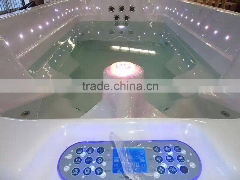 2015 USA Ballboa System Massage Bathtub hydrotherapy swimming spa with LED light