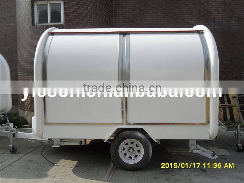 Yieson custom french fries kiosk fast food cart/bbq grill food trailer for sale