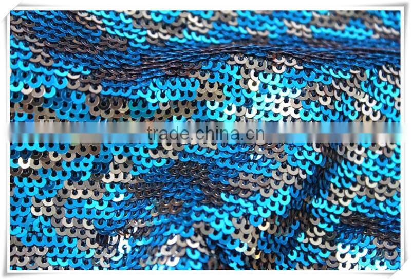 African Latest French reversible Sequins Lace Bridal Fashion Mesh French dresses Lace Fabric