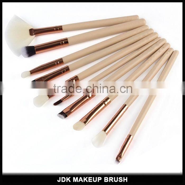 Professional makeup brush set of 15 rose gold beauty synthetic cosmetic brushes with custom logo