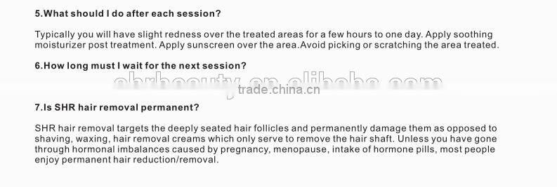 2016 Hot Sale 2 handles Portable IPL for Dark Circles and face lift elight laser equipment