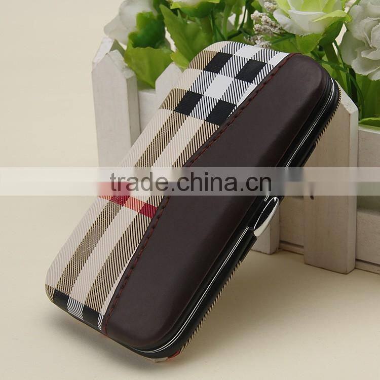 Bonvatt 6pcs manicure set WITH ALUMINUM PU bag makuep